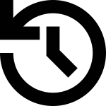 Clock Back SVG Icon